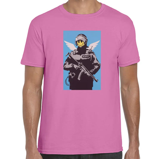 Policeman Smile Banksy T-Shirt - Tshirtpark.com