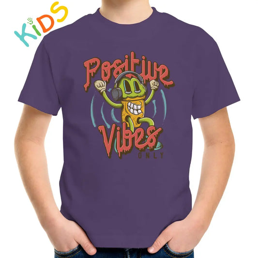 Positive Vibes Only Kids T-shirt - Tshirtpark.com