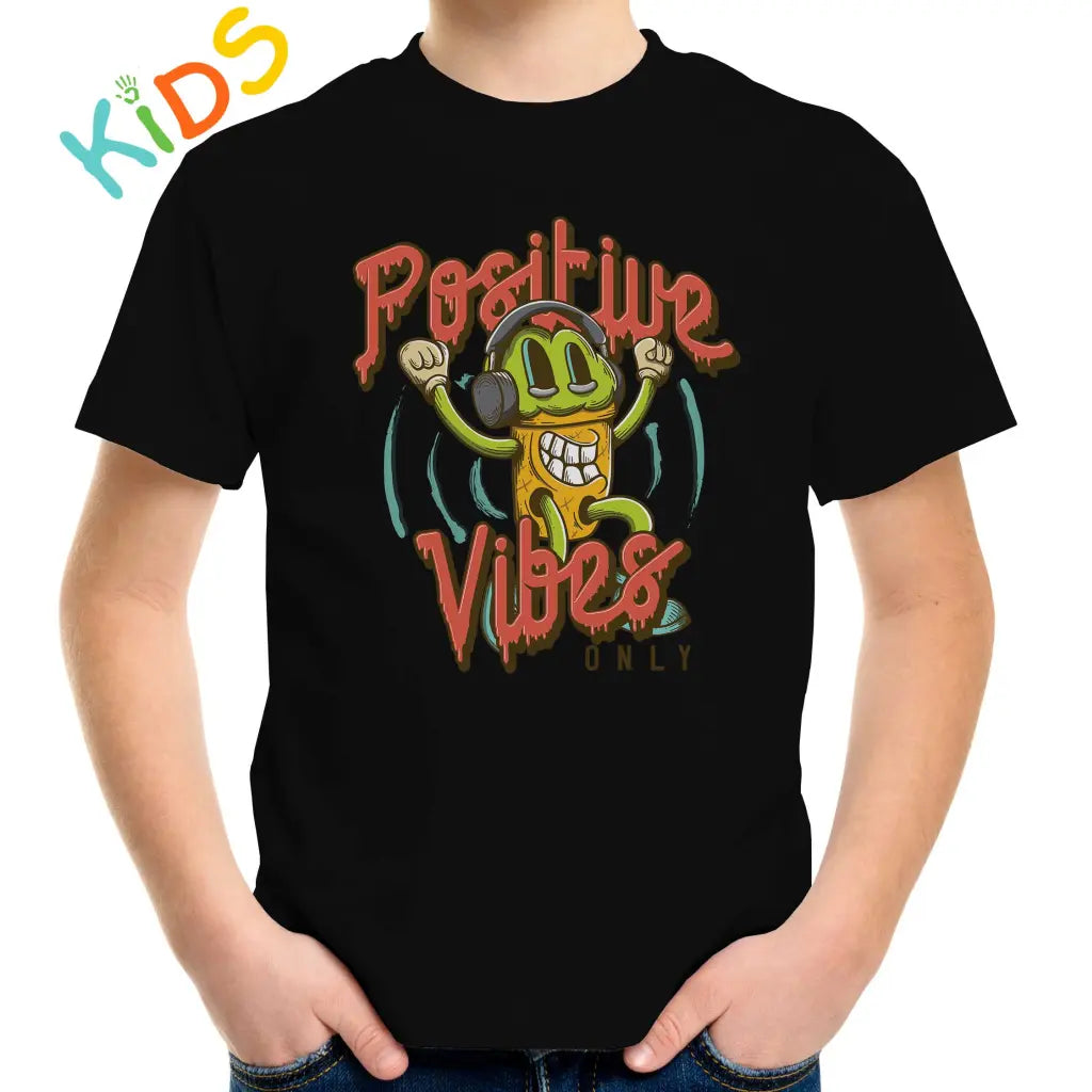 Positive Vibes Only Kids T-shirt - Tshirtpark.com