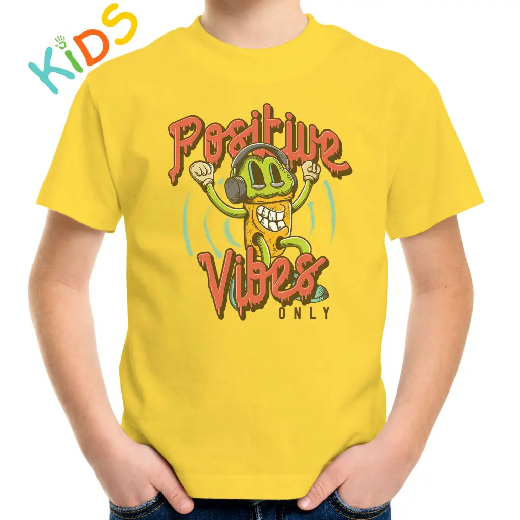 Positive Vibes Only Kids T-shirt - Tshirtpark.com