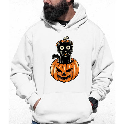 Pumpkin Cat Colour Hoodie - Tshirtpark.com