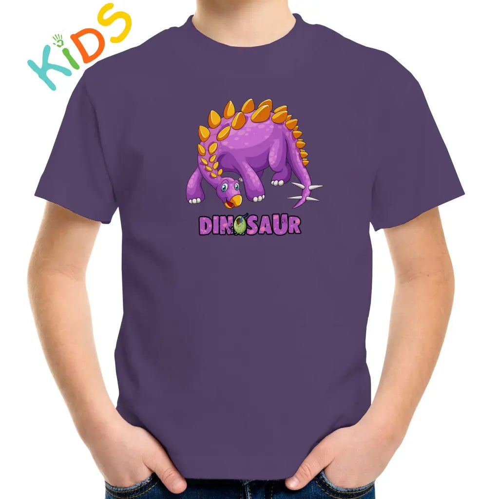 Purple Dino Kids T-shirt - Tshirtpark.com