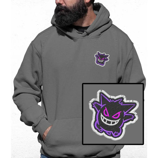 Purple Monster Embroidered Colour Hoodie - Tshirtpark.com