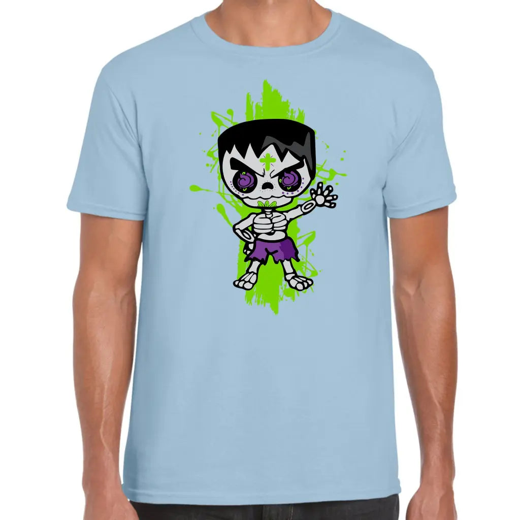 Purple Short Skeleton Sugar T-Shirt - Tshirtpark.com