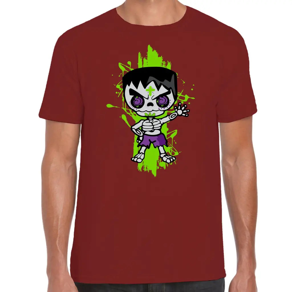 Purple Short Skeleton Sugar T-Shirt - Tshirtpark.com