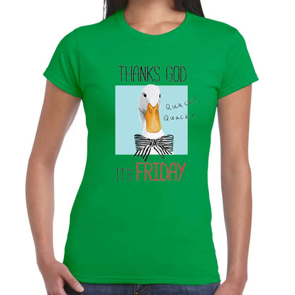 Quack Quack It’s Friday Ladies T-shirt - Tshirtpark.com
