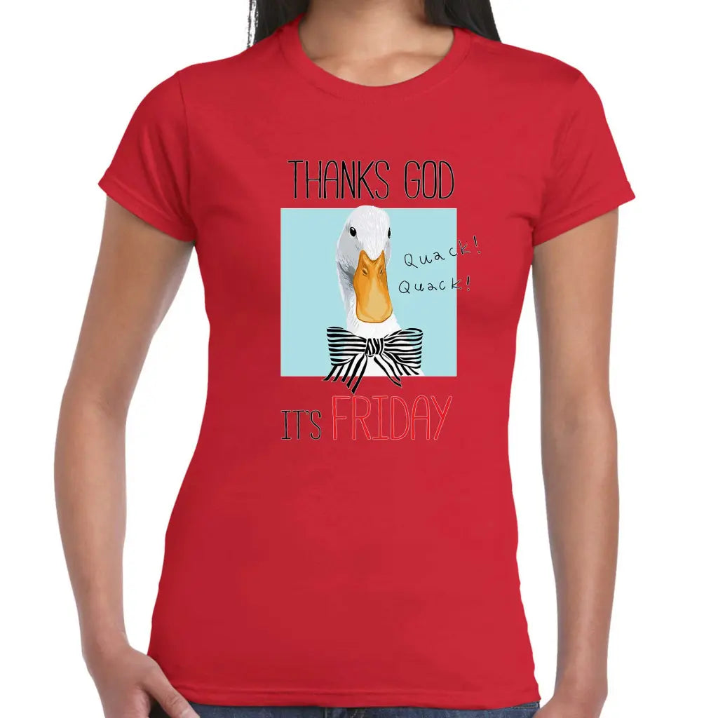 Quack Quack It’s Friday Ladies T-shirt - Tshirtpark.com