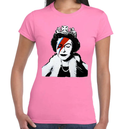 Queen Lightning Ladies Banksy T-Shirt - Tshirtpark.com