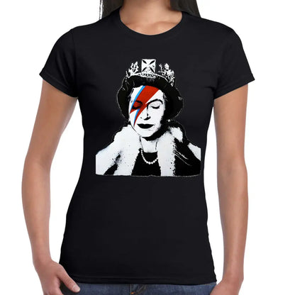 Queen Lightning Ladies Banksy T-Shirt - Tshirtpark.com