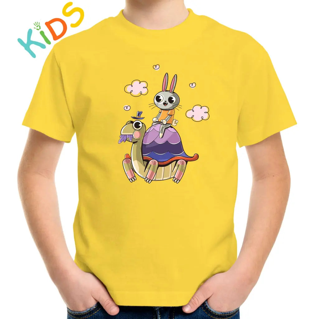 Rabbit Turtle Kids T-shirt - Tshirtpark.com