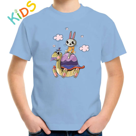 Rabbit Turtle Kids T-shirt - Tshirtpark.com