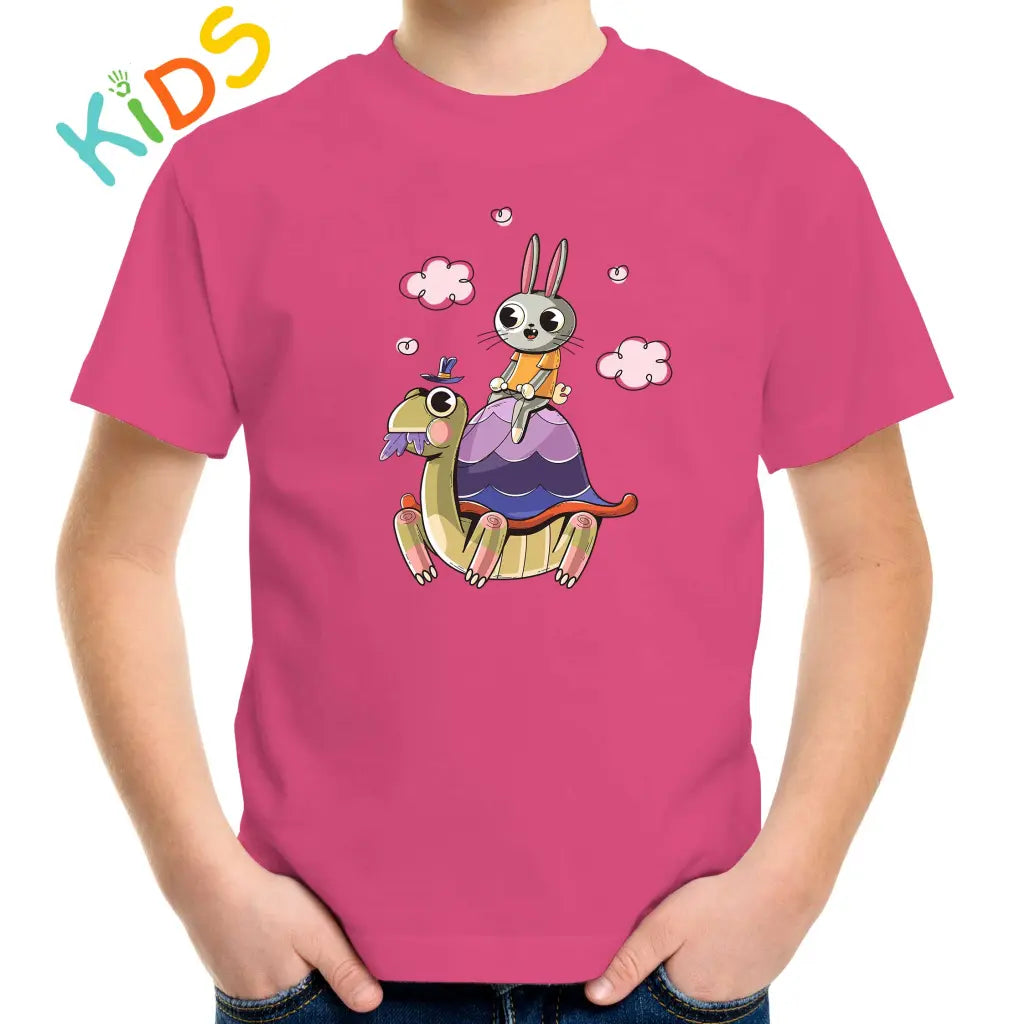 Rabbit Turtle Kids T-shirt - Tshirtpark.com