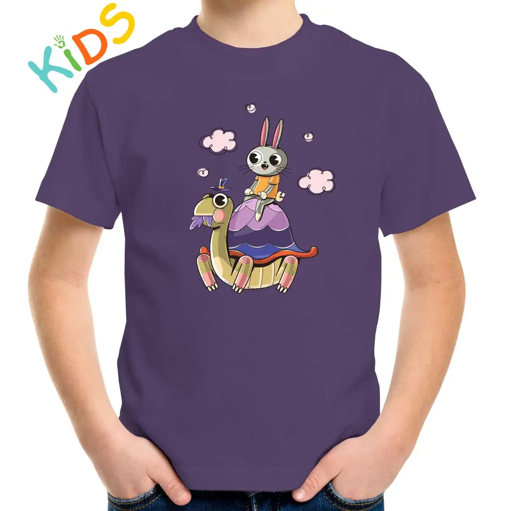 Rabbit Turtle Kids T-shirt - Tshirtpark.com