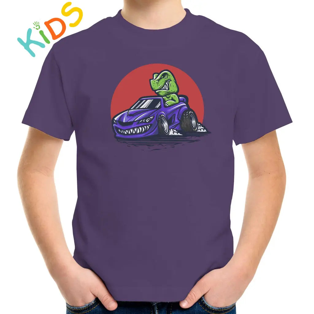 Racer Dino Kids T-shirt - Tshirtpark.com
