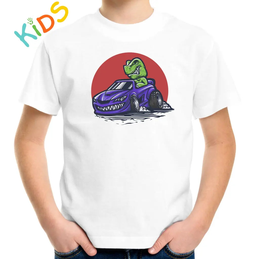 Racer Dino Kids T-shirt - Tshirtpark.com