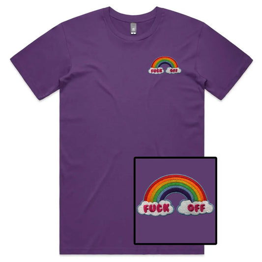 Rainbow Embroidered T-Shirt - Tshirtpark.com