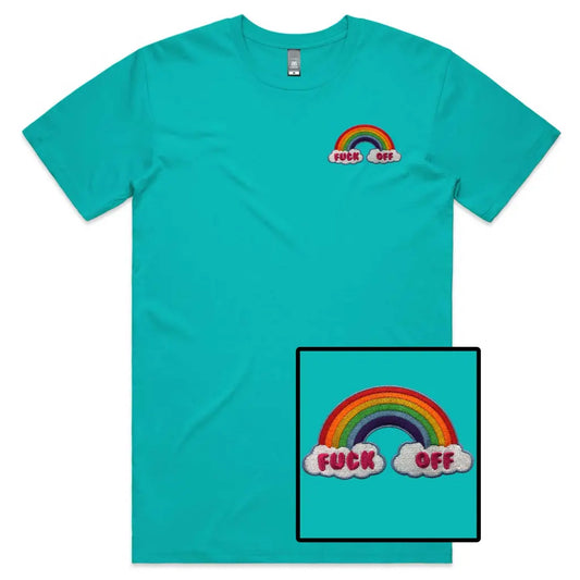 Rainbow Embroidered T-Shirt - Tshirtpark.com