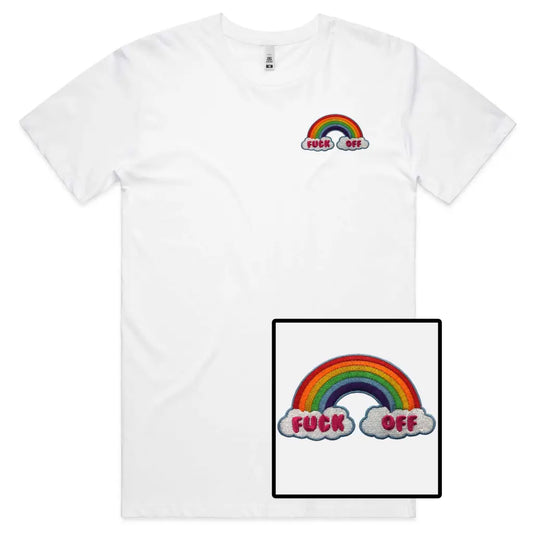 Rainbow Embroidered T-Shirt - Tshirtpark.com