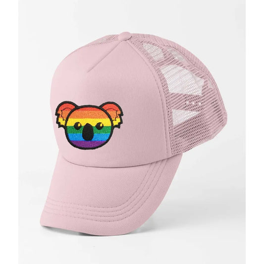 Rainbow Koala Face Trucker Cap - Tshirtpark.com