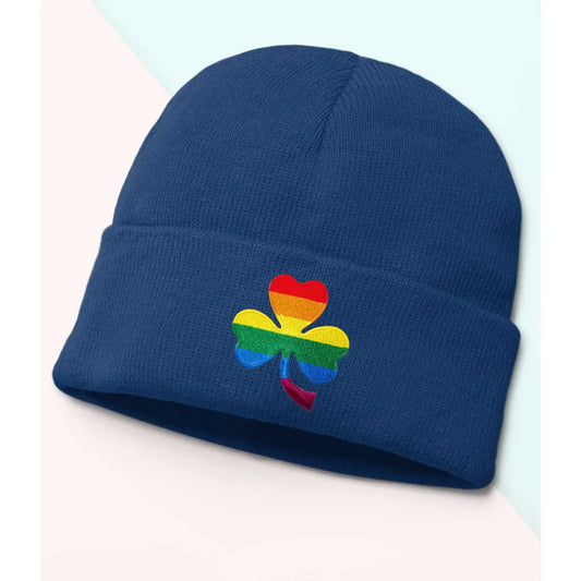 Rainbow Shamrock Beanie - Tshirtpark.com