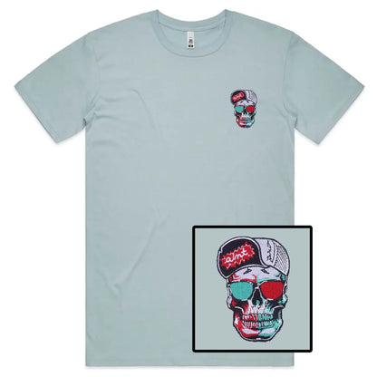 Rapper Skull Embroidered T-Shirt - Tshirtpark.com