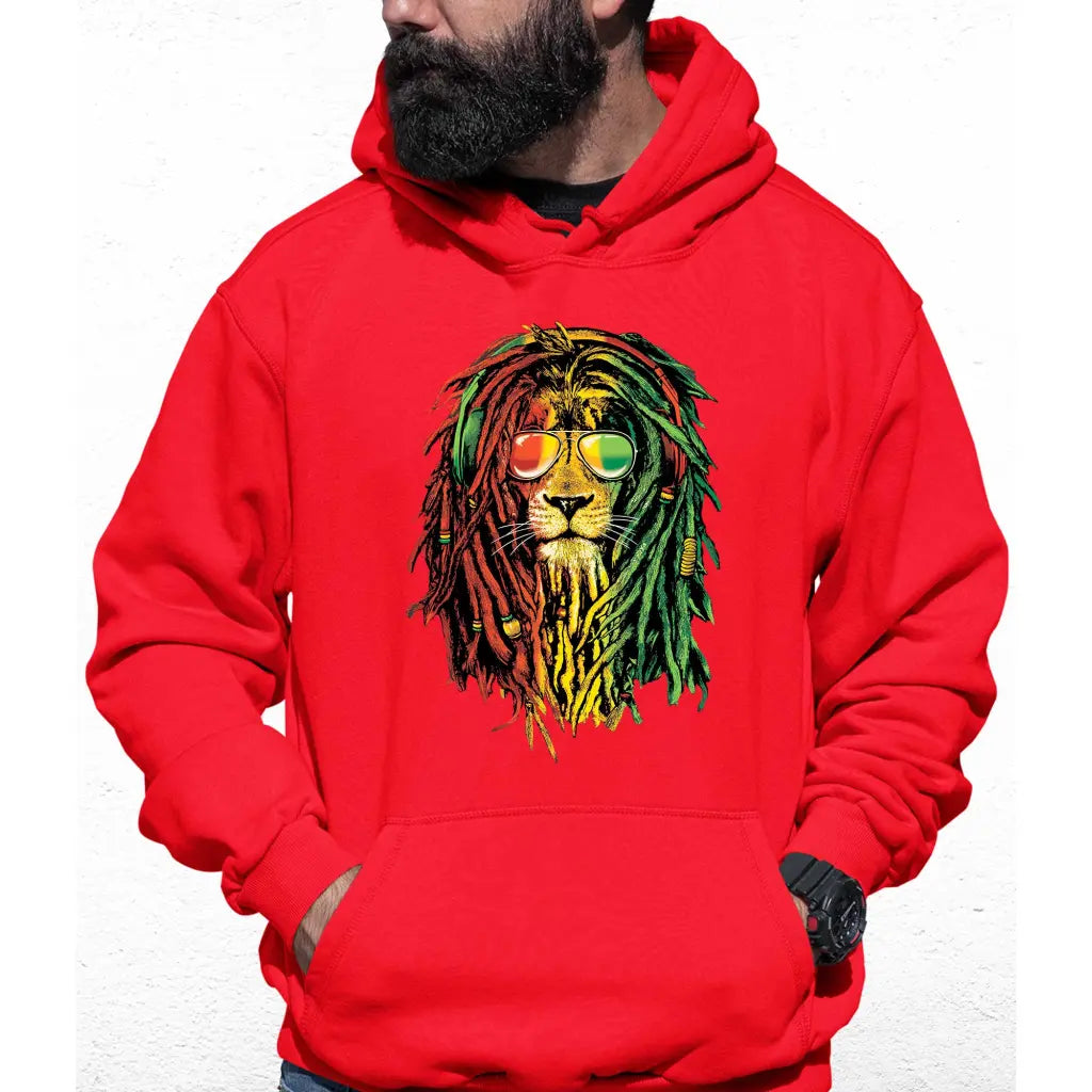 Rasta Lion Colour Hoodie - Tshirtpark.com