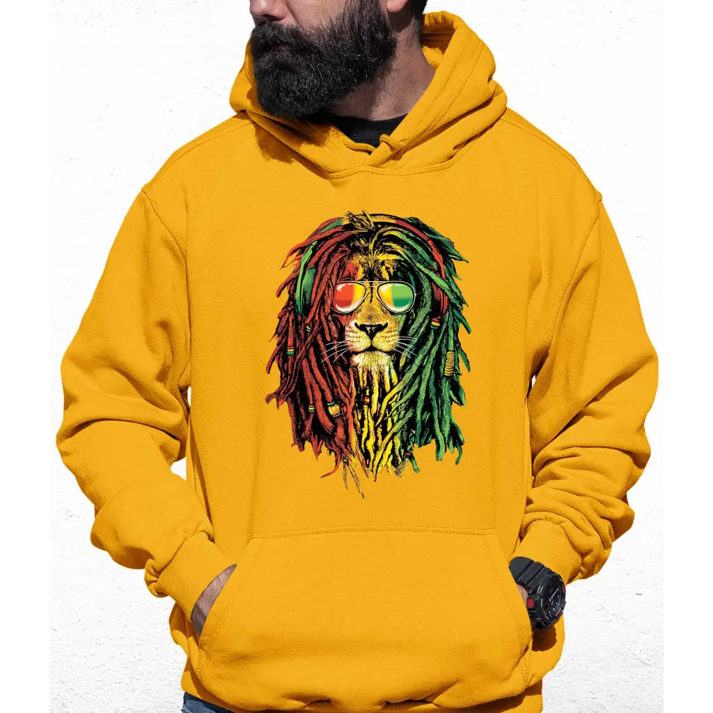 Rasta Lion Colour Hoodie - Tshirtpark.com