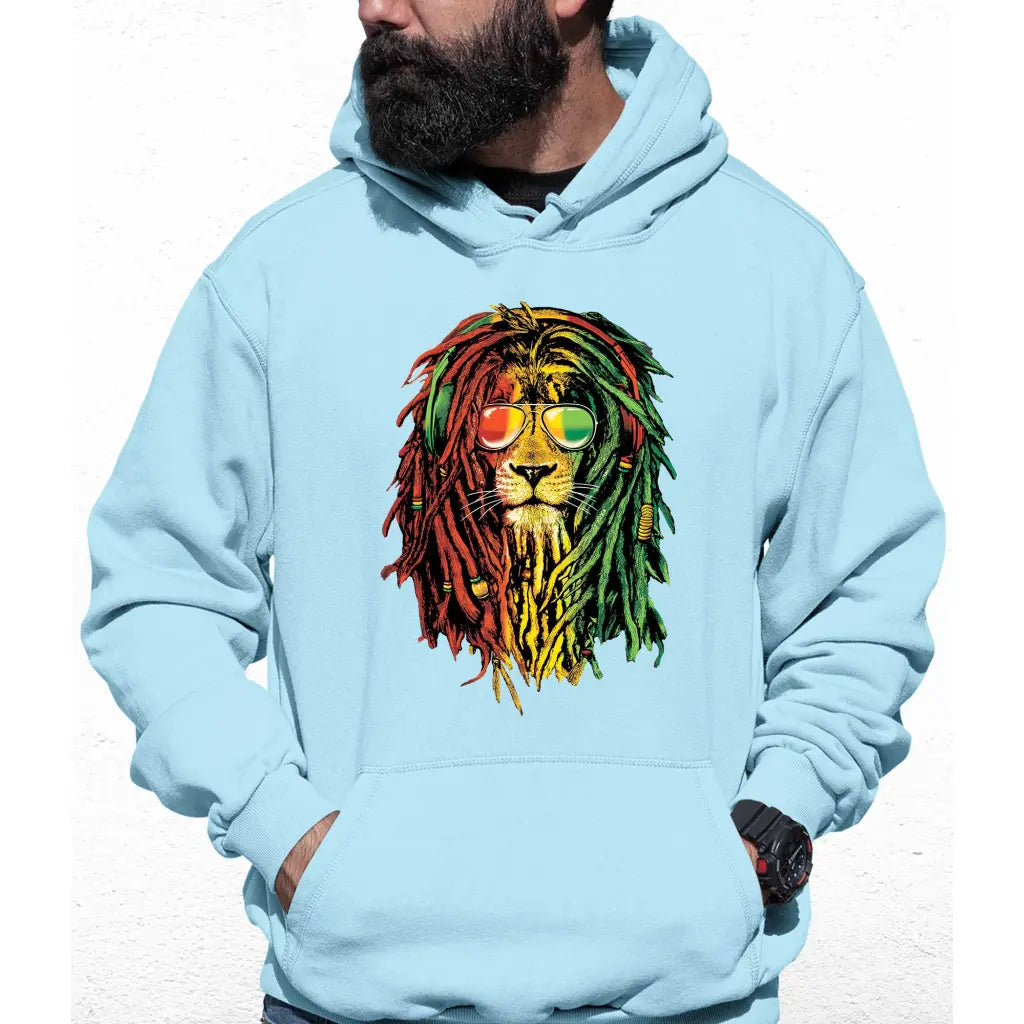 Rasta Lion Colour Hoodie - Tshirtpark.com