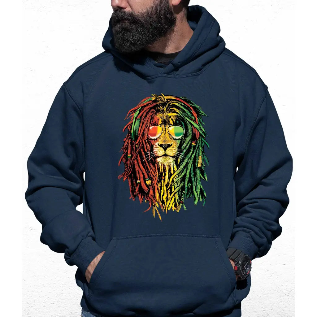 Rasta Lion Colour Hoodie - Tshirtpark.com