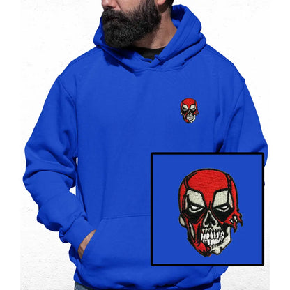 Red Mask Embroidered Colour Hoodie - Tshirtpark.com