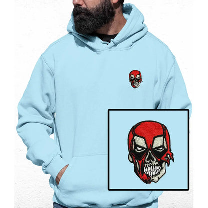 Red Mask Embroidered Colour Hoodie - Tshirtpark.com