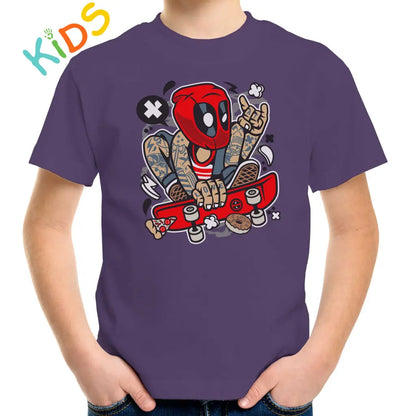 Redmask Skater Kids T-shirt - Tshirtpark.com