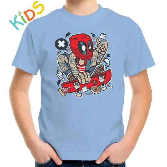 Redmask Skater Kids T-shirt - Tshirtpark.com