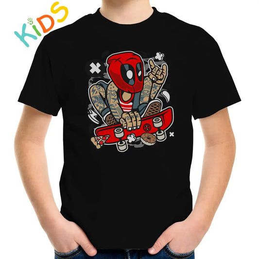 Redmask Skater Kids T-shirt - Tshirtpark.com