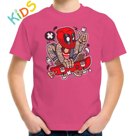 Redmask Skater Kids T-shirt - Tshirtpark.com