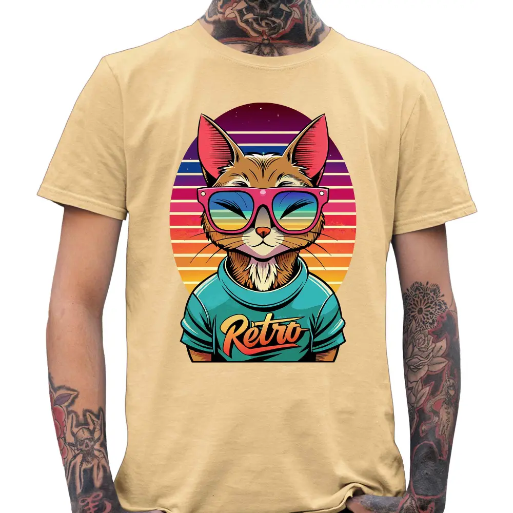 Retro Cat T-Shirt - Tshirtpark.com