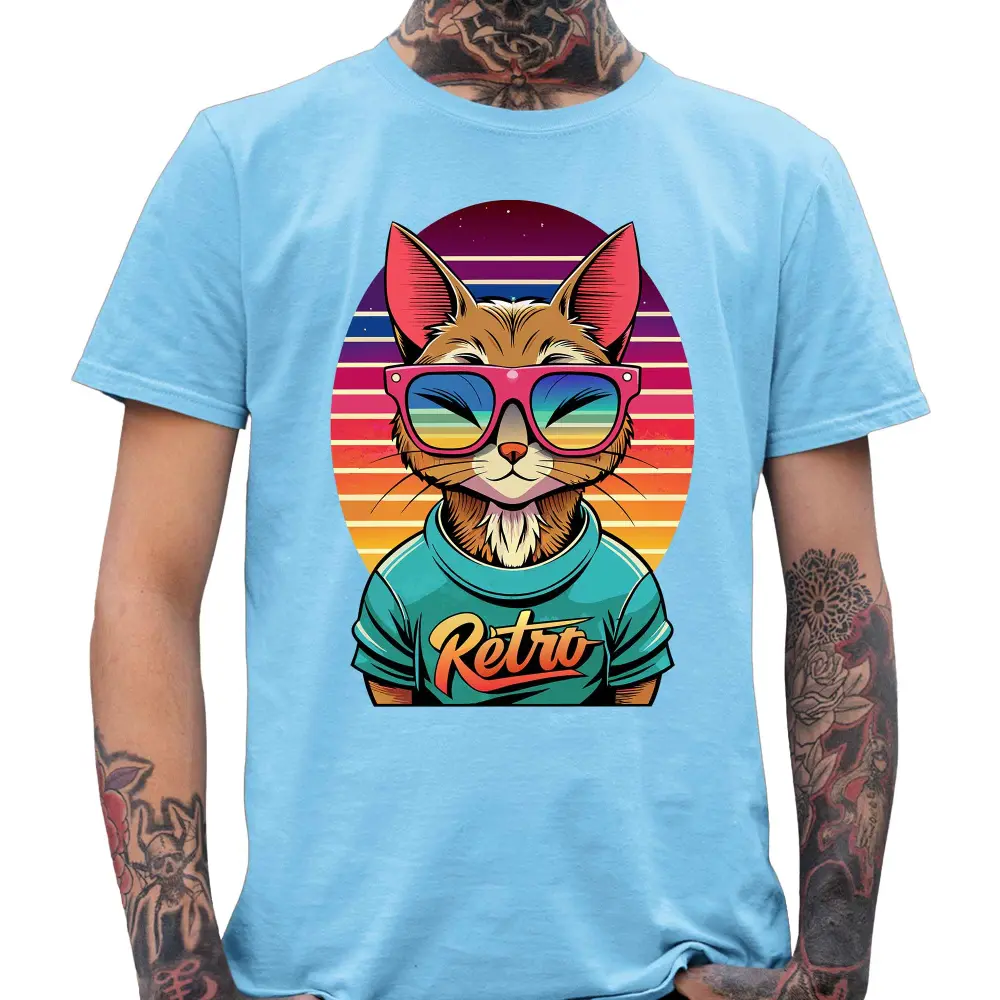 Retro Cat T-Shirt - Tshirtpark.com