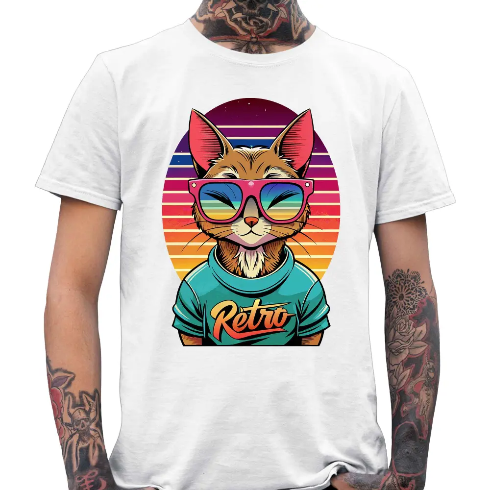 Retro Cat T-Shirt - Tshirtpark.com