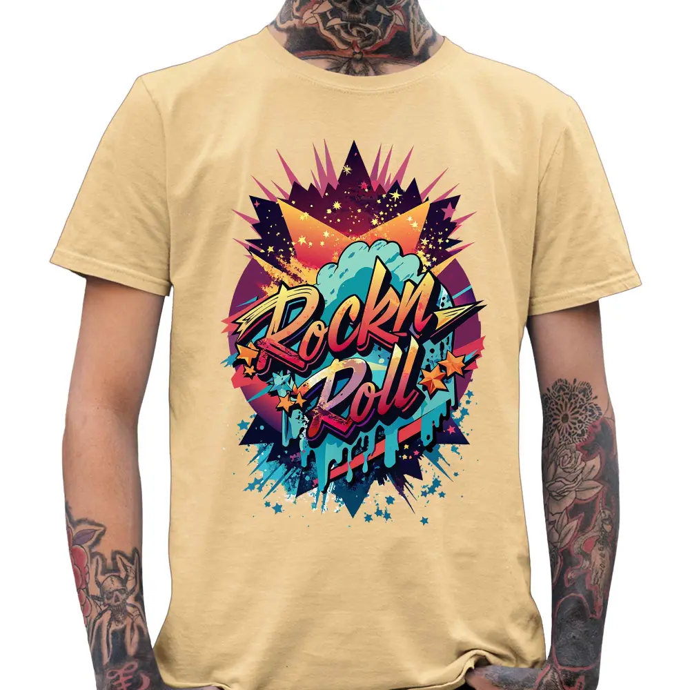 Retro Rock N Roll T-Shirt - Tshirtpark.com