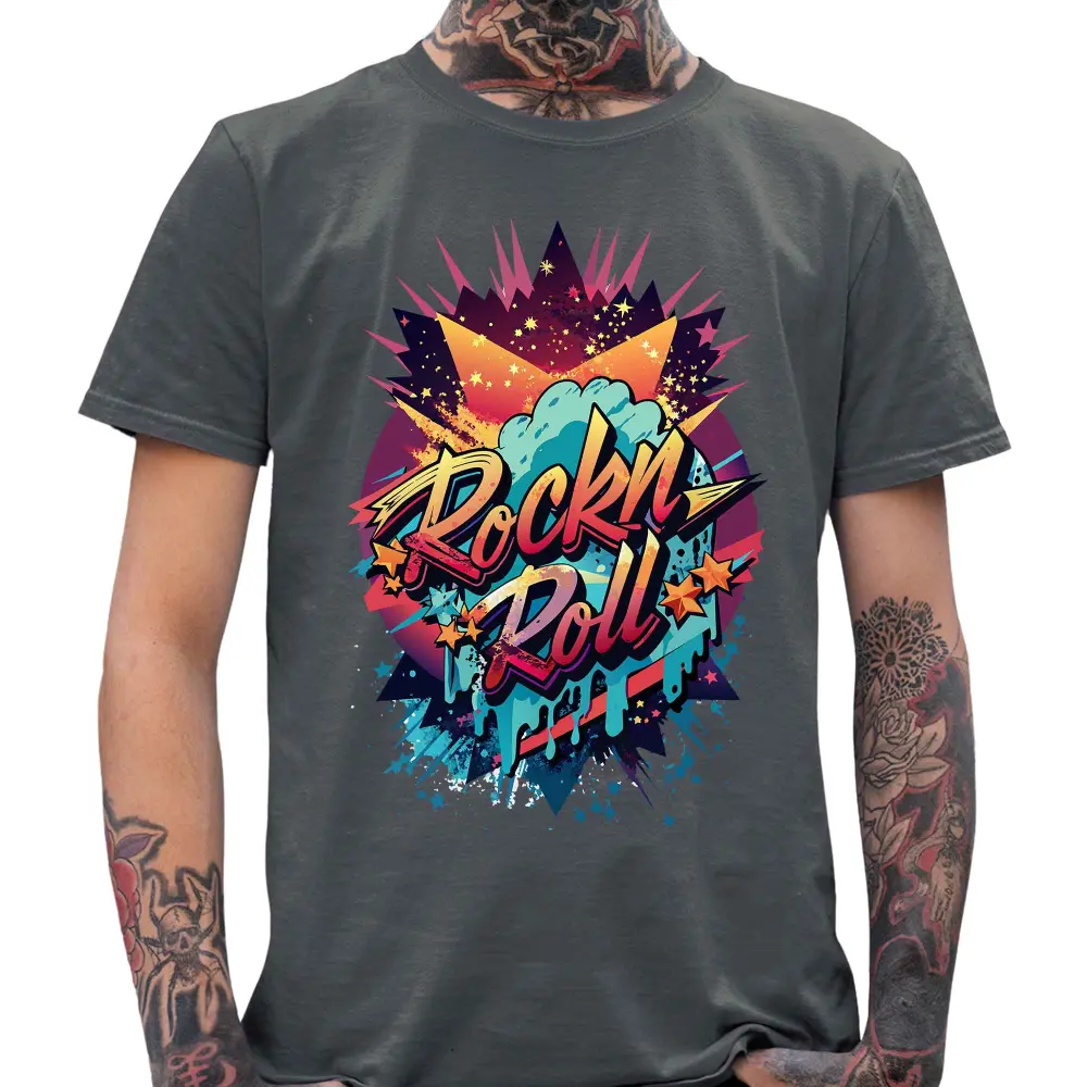 Retro Rock N Roll T-Shirt - Tshirtpark.com