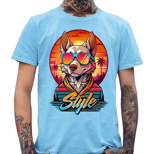 Retro Style Dog T-Shirt - Tshirtpark.com