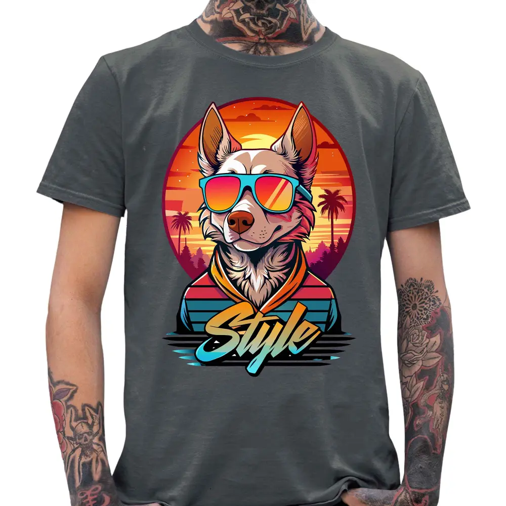 Retro Style Dog T-Shirt - Tshirtpark.com