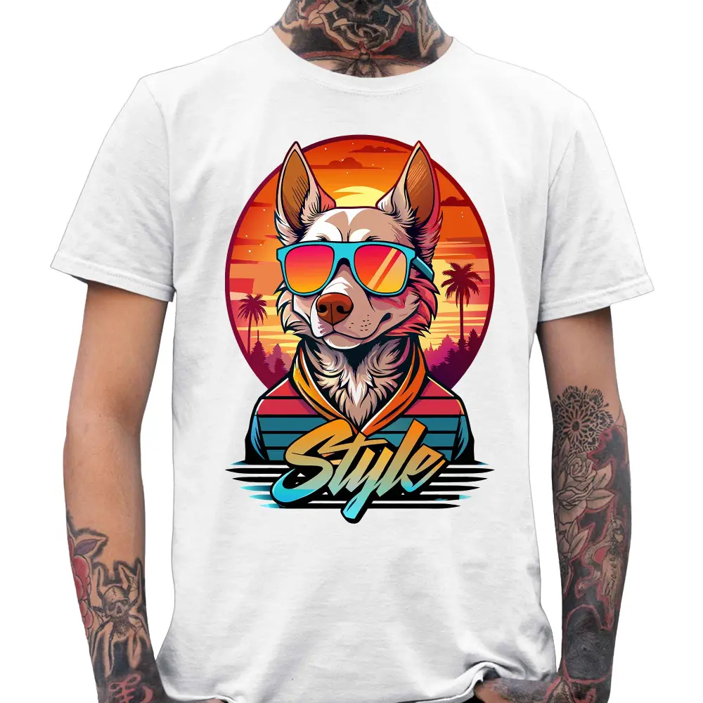 Retro Style Dog T-Shirt - Tshirtpark.com