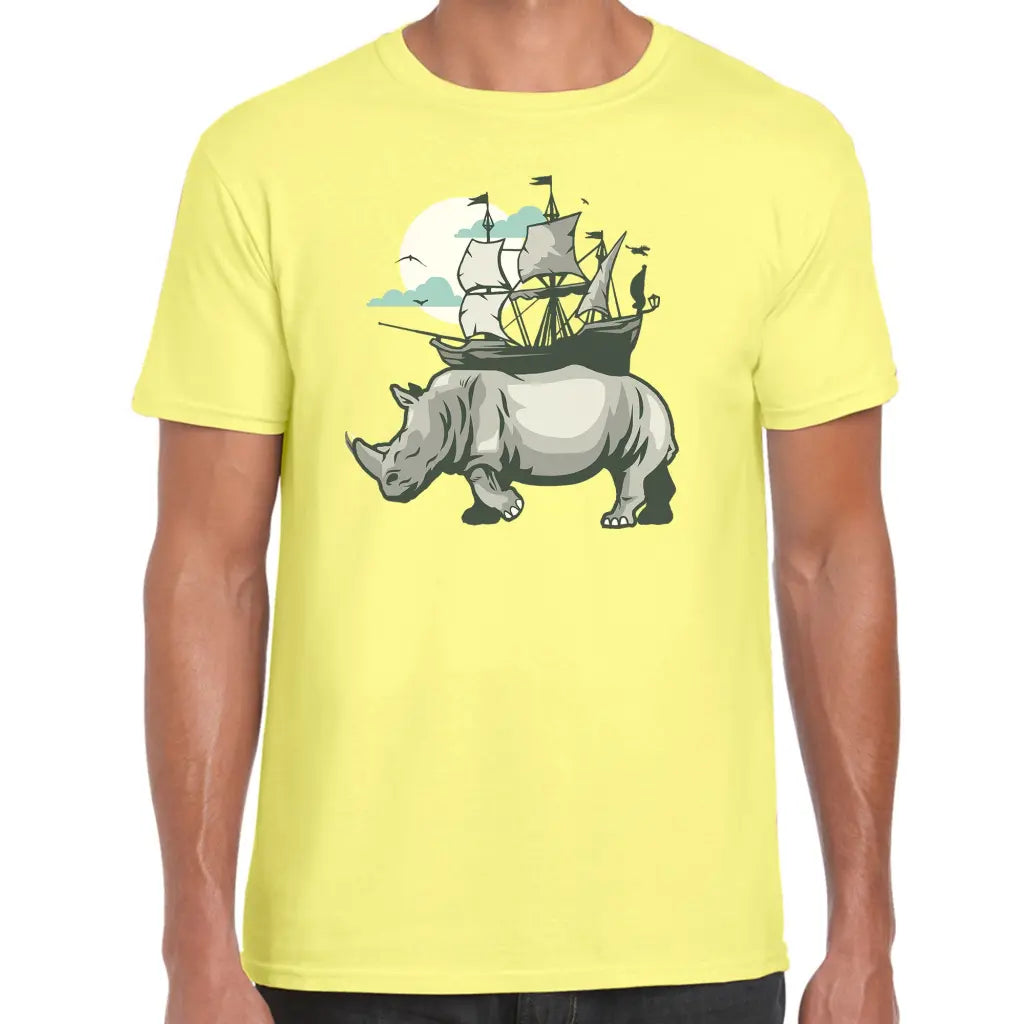 Rhino Ship T-Shirt - Tshirtpark.com