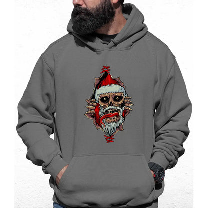 Rip Thru Santa Colour Hoodie - Tshirtpark.com