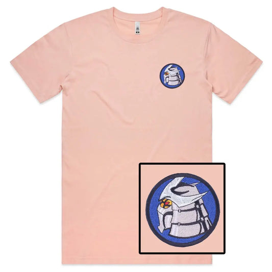 Robot Circle Embroidered T-Shirt - Tshirtpark.com