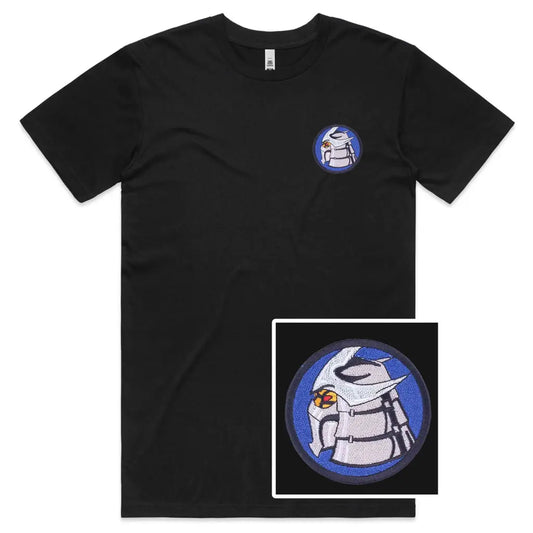 Robot Circle Embroidered T-Shirt - Tshirtpark.com