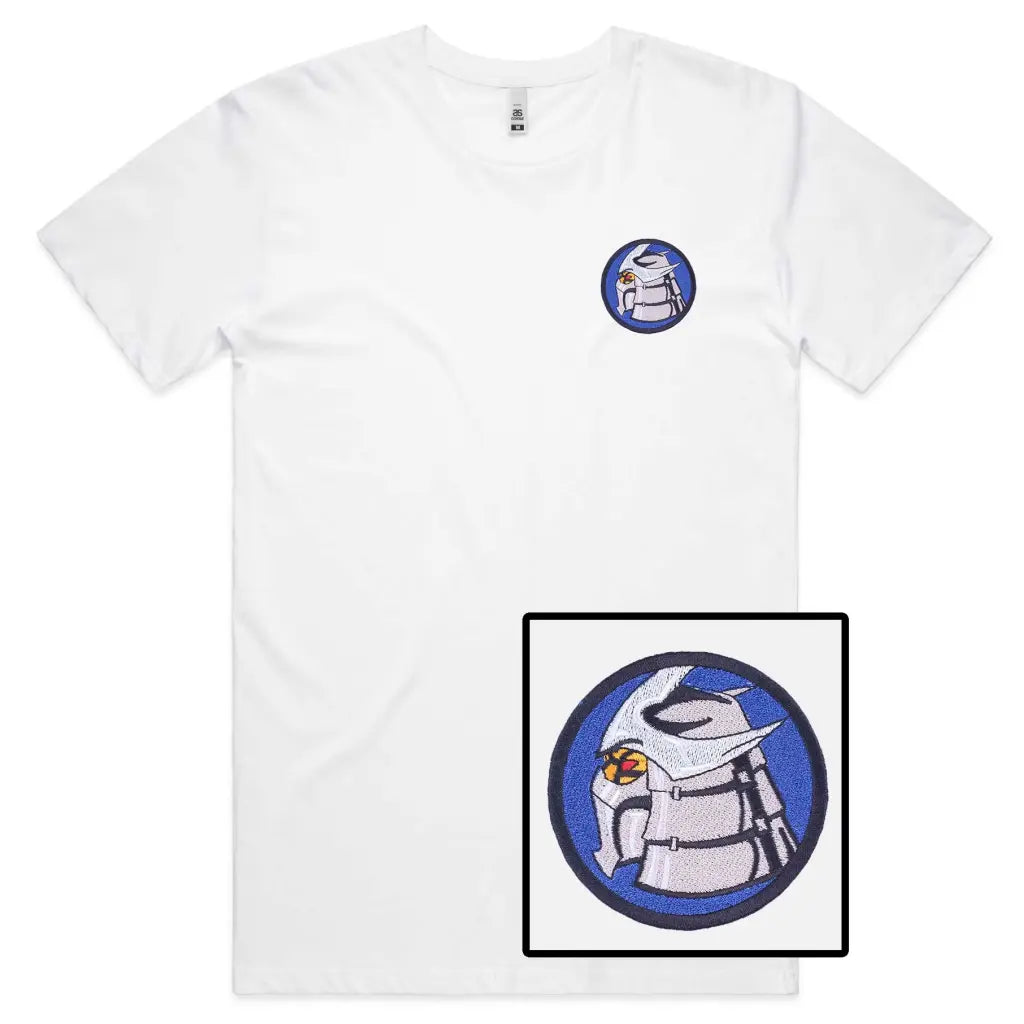 Robot Circle Embroidered T-Shirt - Tshirtpark.com