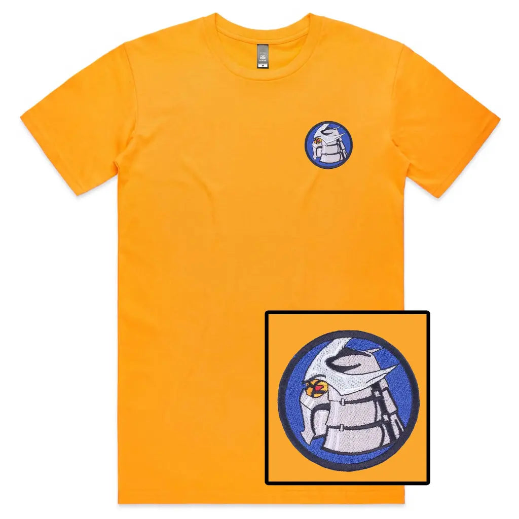 Robot Circle Embroidered T-Shirt - Tshirtpark.com