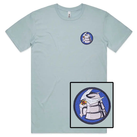 Robot Circle Embroidered T-Shirt - Tshirtpark.com